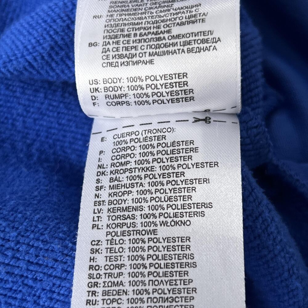 Adidas Golf Sweatshirt Mens Medium Blue Climalite 1/4 Zip Knit Fleece ANGC 1987 - Picture 5 of 12